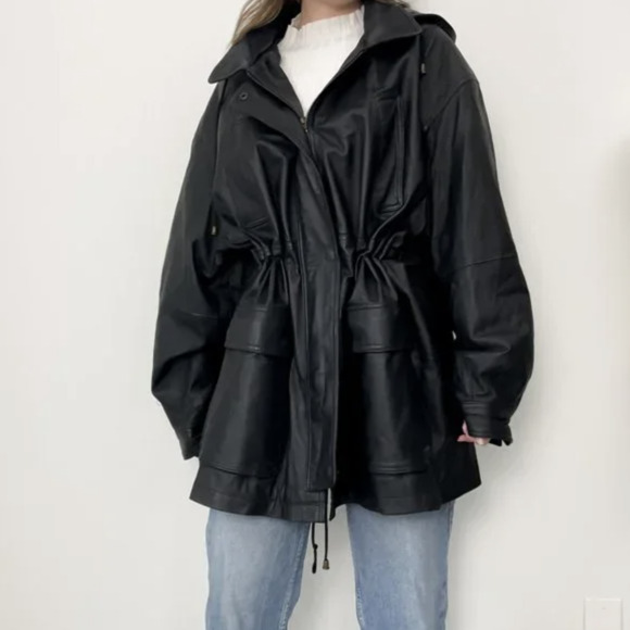 Cinch Waist Leather Jackets